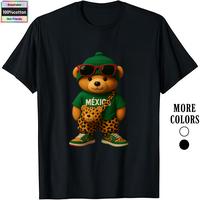 HAGBDH Fashion Designer T-Shirts - Cotton Graphic Tees with México Bear Tee - Cool and Playful Design,Men's Gifts Top Street...