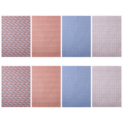 8Pcs 4 Colors Miniature Wallpapers