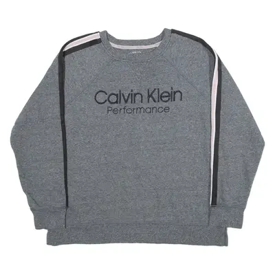 CALVIN KLEIN Womens Sweatshirt Grey M