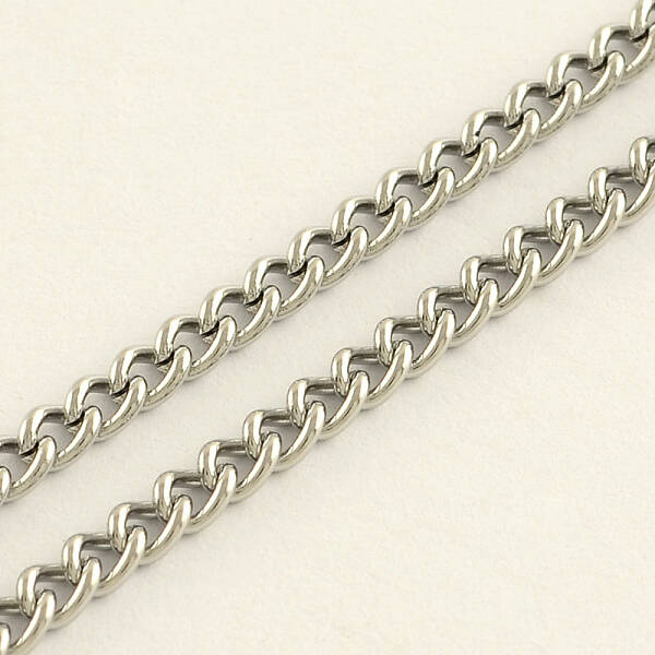 Tarnish Resistant 304 Stainless Steel Curb Chains