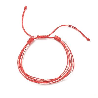 Waxed Polyester Multi-strand Bracelet