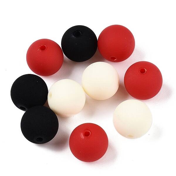 Rubberized Style Imitated Silicone Acrylic Beads