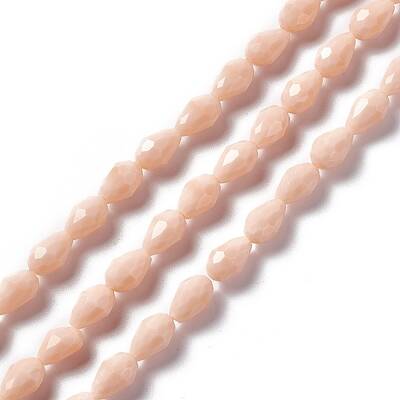 Faceted Glass Beads Strands