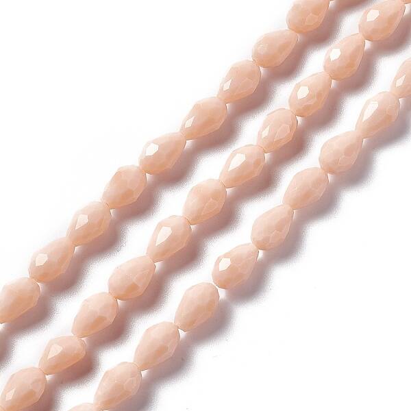 Faceted Glass Beads Strands