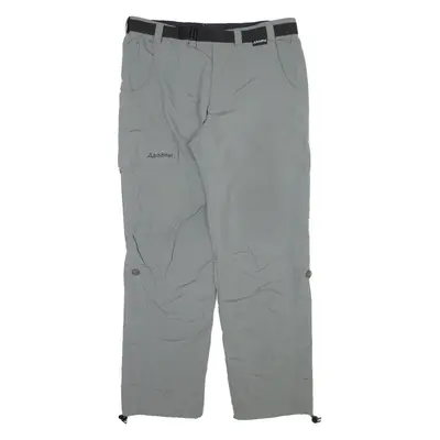SCHOFFEL Mens Trousers Grey Relaxed Straight W34 L32