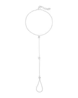 Crystal Handchain | Metal Color: Silver | Size: Adjustable 6 - 7 inches