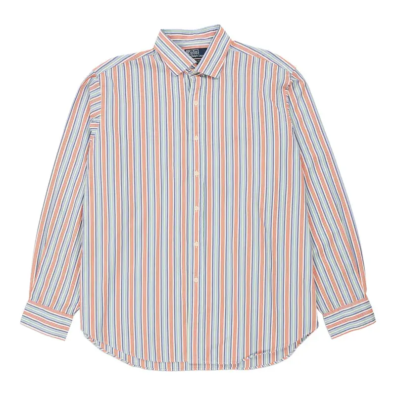 Polo Ralph Lauren Striped Shirt - XL Blue Cotton