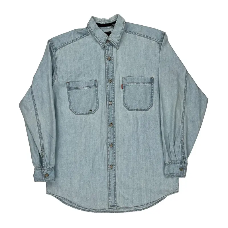 Levis Denim Shirt - Small Light Wash Cotton