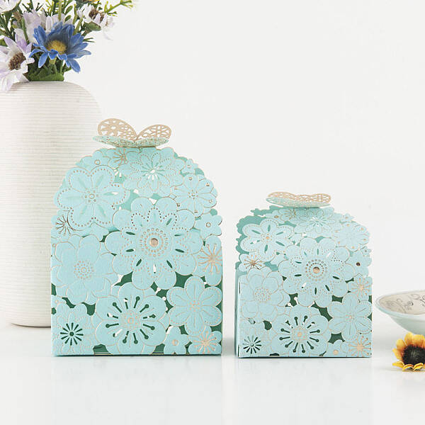 Hollow Floral Paper Gift Box