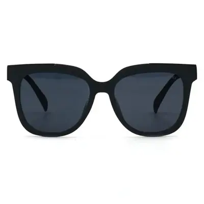 Coco - Sustainable Black Frame Black Lens Wayfarer Sunglasses | Color: Black | Size: OS