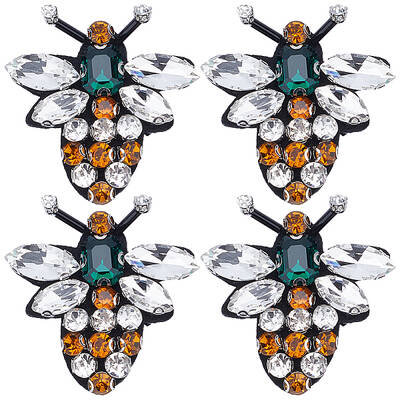 Bee Rhinestone Appliques