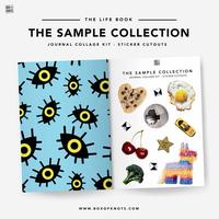 The Journal Kit Sample Pack | Full Sheet Sticker Adhesive | Variety | Scrap Pack | Matte | Decorative Junk Journaling Decor |...