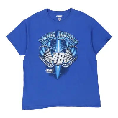 Jimmie Johnson 48 Nascar Nascar T-Shirt - XL Blue Cotton