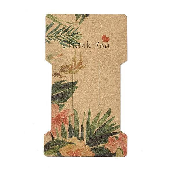Kraft Paper Hair Clip Display Cards
