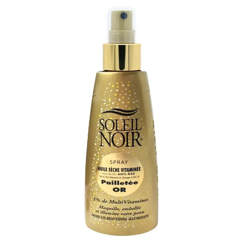 Soleil Noir Dry Oil Spray Vitamin Gold Glitter 150ml