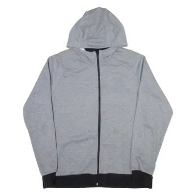 ADIDAS Mens Grey Hoodie Full Zip XL