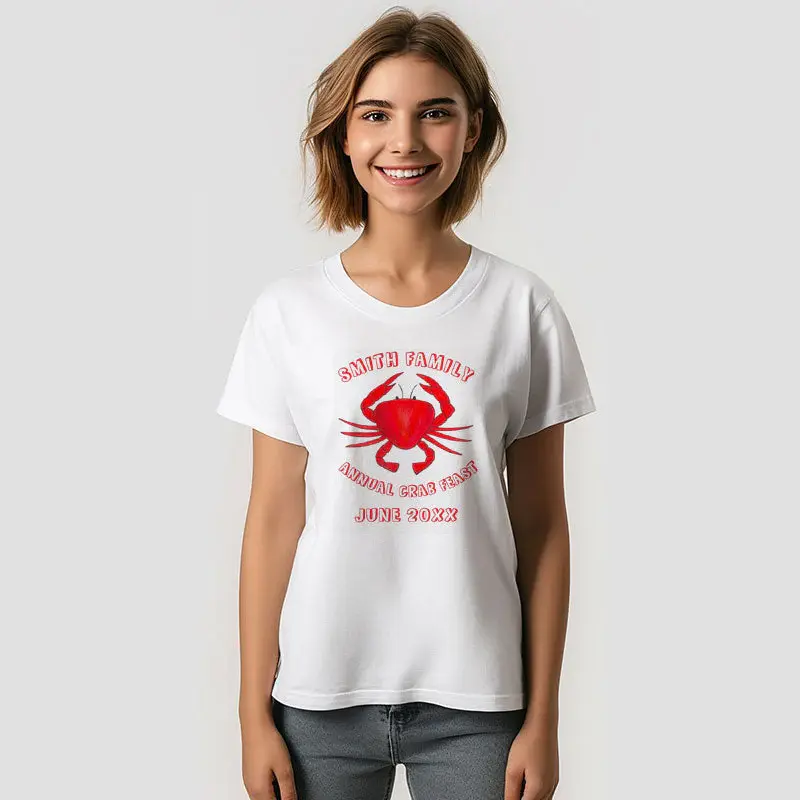 Crab Feast Seafood Custom Family Reunion T-Shirt