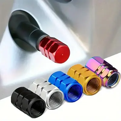 Car Tire Valve Stem Cap (8 Counts), Durable & Dust-proof Car Tire Valve Stem Cover, Easy To Install Stylish Accessories for C...