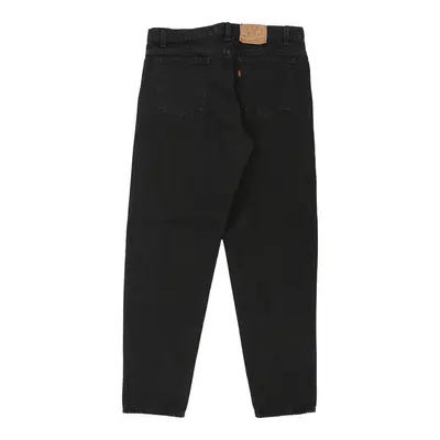 Orange Tab 550 Levis Jeans - 36W 32L Black Cotton