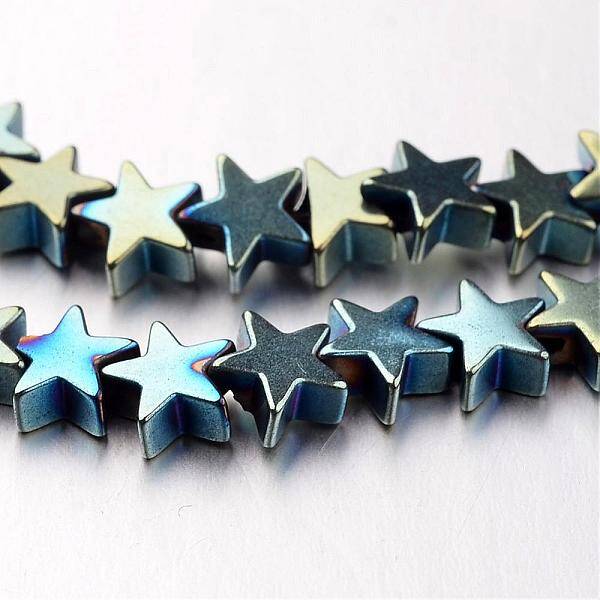 Electroplate Non-magnetic Synthetic Hematite Bead Strands