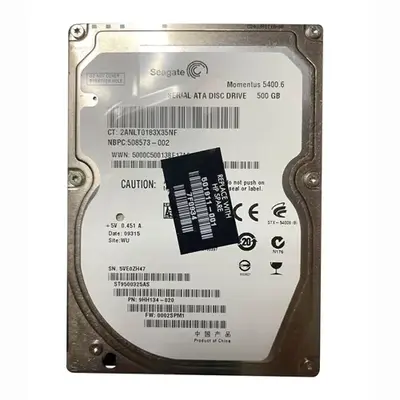 501911-001 HP 500GB 5400RPM SATA 3Gb/s 16MB Cache 2.5-inch Hard Drive