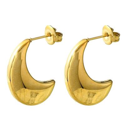 Ion Plating(IP) 304 Stainless Steel Stud Earrings