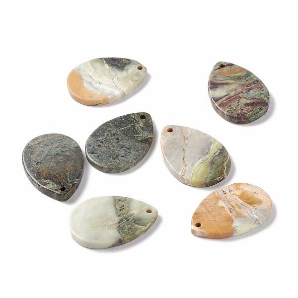 Natural Polychrome Jasper/Picasso Stone/Picasso Jasper Pendants