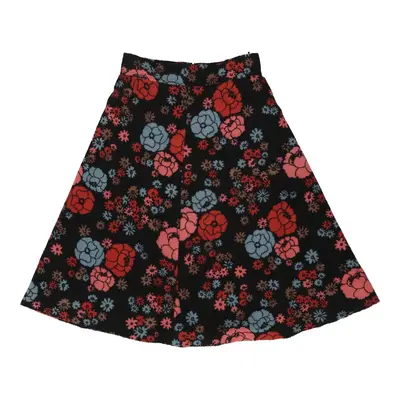 Emanuel Ungaro Floral Midi Skirt - 28W UK 8 Multicoloured Wool