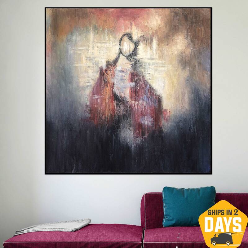 Large Abstract Human Paintings On Canvas Original Figurative Painting Creative Colorful Artwork Modern Girl Fine Art | EASTER...