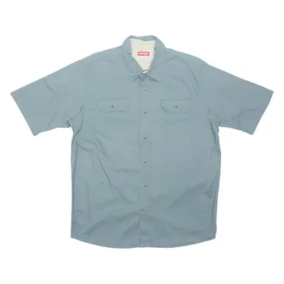 WRANGLER Mens Plain Shirt Grey L