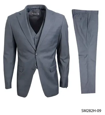 Stacy Adams Men's 3-Pc Executive Suit Notch Lapel Professional Look