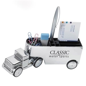 25 Promotional Troika Office Trucker Chrome-Plated Business Card ...