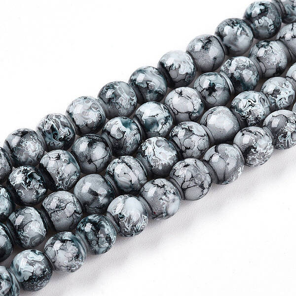 Baking Painted Glass Beads Strands