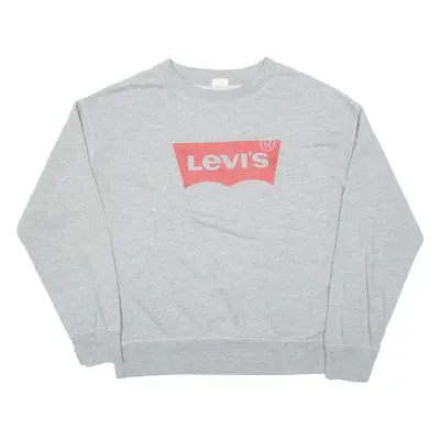 LEVI'S Mens Sweatshirt Grey L