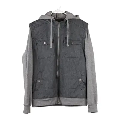 Rcva Denim Jacket - Medium Grey Cotton Blend