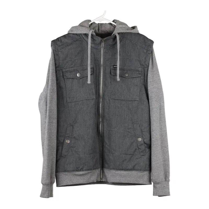 Rcva Denim Jacket - Medium Grey Cotton Blend