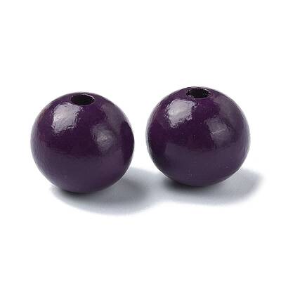 Wood Large Hole European Beads