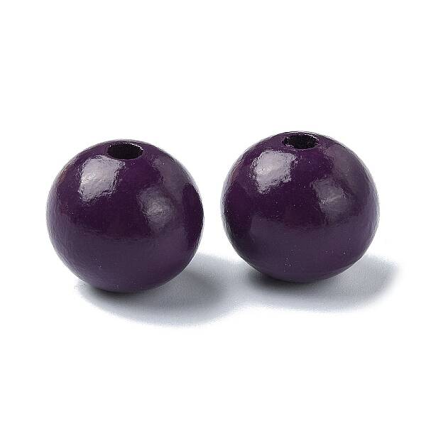 Wood Large Hole European Beads