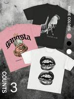 Women's Letter & Graphic Print Round Neck Tee, Vintage Trendy Casual Short Sleeve Tops for Daily Wear, Ladies Summer Clothes