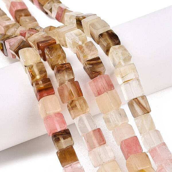Tigerskin Glass Beads Strands