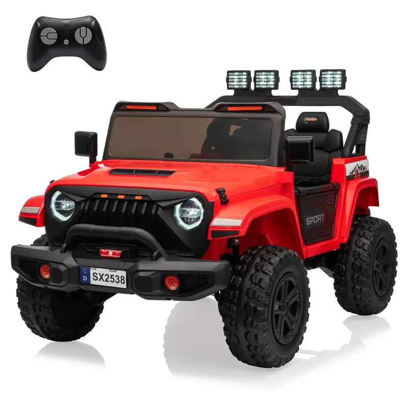 Garvee Ride - P Series: 24V Ride On Car, 4WD 2 Seater Kids' Electric Vehicle Truck with Remote Control, Adjustable Footwell R...