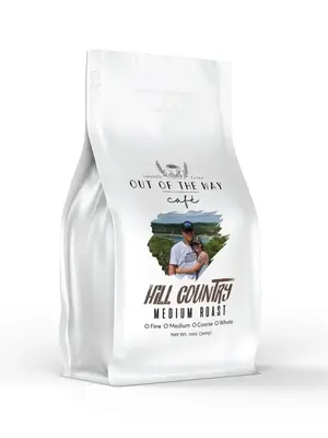 12oz. Bag - Out of The Way - Hill Country Roast - Medium Roast Coffee