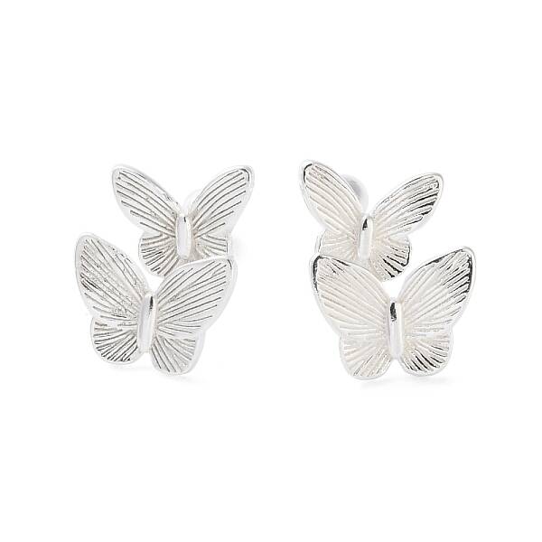 999 Fine Silver Butterfly Cartilage Earrings