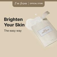[I'm From Official Shop] Rice Sheet Mask Pack of 5, 60% Korean Rice Face Mask, Creamy Hydration for Dry, Combination Skin, Mo...