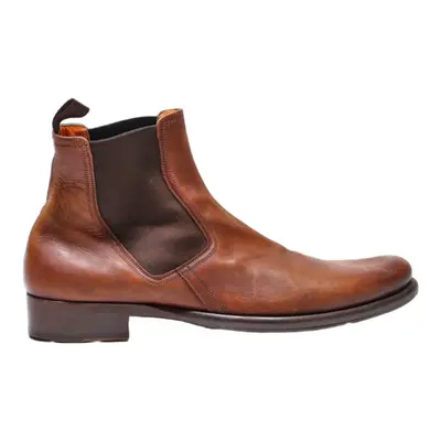 TODS Chelsea Boots Brown Leather Mens UK 10