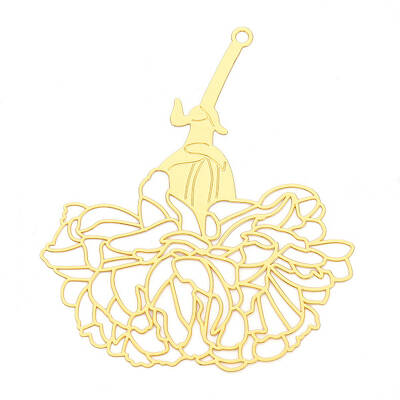 Brass Filigree Big Pendants