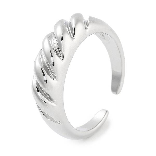 Rack Plating Brass Open Cuff Ring for Women