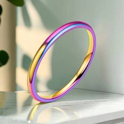 Stainless Steel Plain Band Rings
