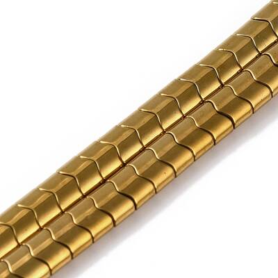 Electroplated Synthetic Non-magnetic Hematite Beads Strands