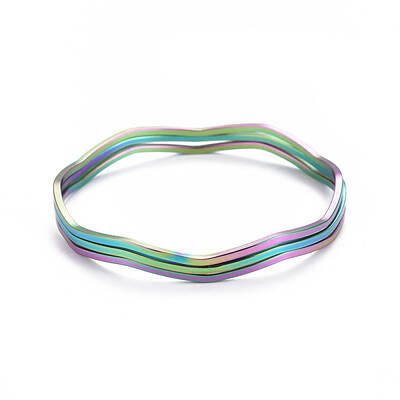 Fashion 304 Stainless Steel Bangle Sets